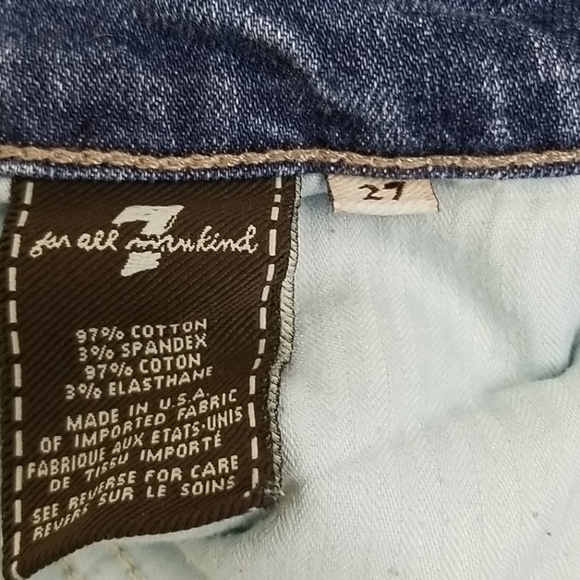 SOLD7 For All Mankind Skinny Crop & Roll Jeans Sz 27 - Picture 11 of 11